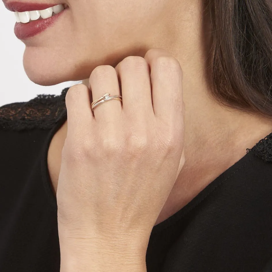 Outlet Histoire d'Or Bague Giusta Or Tricolore Diamant