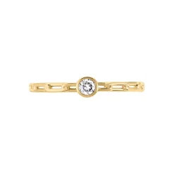 Outlet Histoire d'Or Bague Grady Plaqué Or Jaune Oxyde De Zirconium