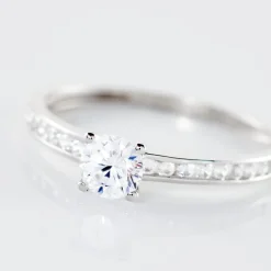 Sale Histoire d'Or Bague Harem or blanc oxyde