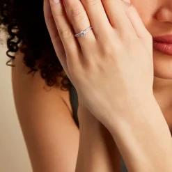 Sale Histoire d'Or Bague Harem or blanc oxyde