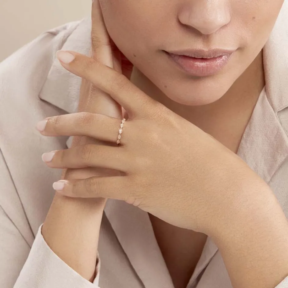 Clearance Histoire d'Or Bague Hestia Or Rose Oxyde De Zirconium