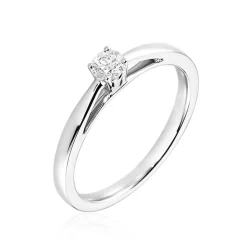 Outlet Histoire d'Or Bague Iris Platine Blanc Diamant