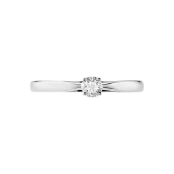 Outlet Histoire d'Or Bague Iris Platine Blanc Diamant