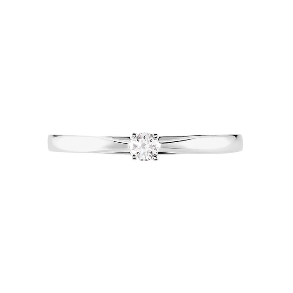 Discount Histoire d'Or Bague Iris Platine Blanc Diamant