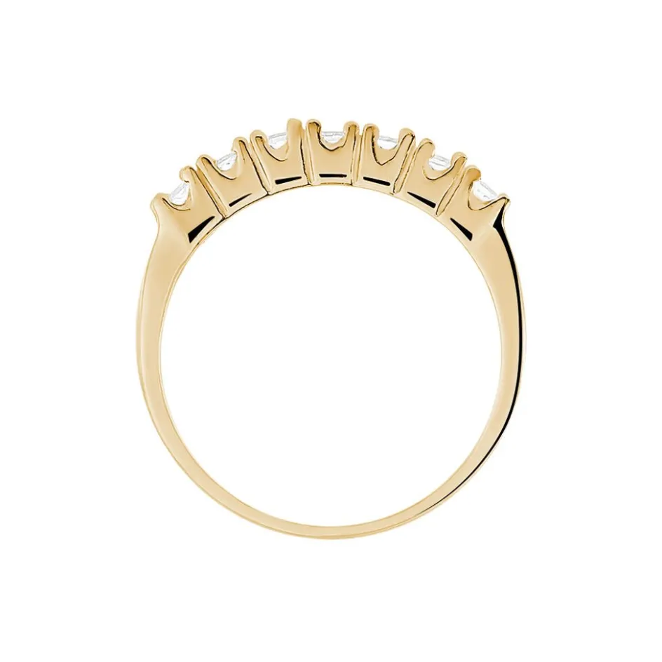 Sale Histoire d'Or Bague Isee Plaqué Or Jaune Oxyde De Zirconium