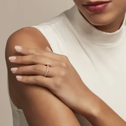 Sale Histoire d'Or Bague Isee Plaqué Or Jaune Oxyde De Zirconium