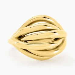 Discount Histoire d'Or Bague Jackie Acier Jaune