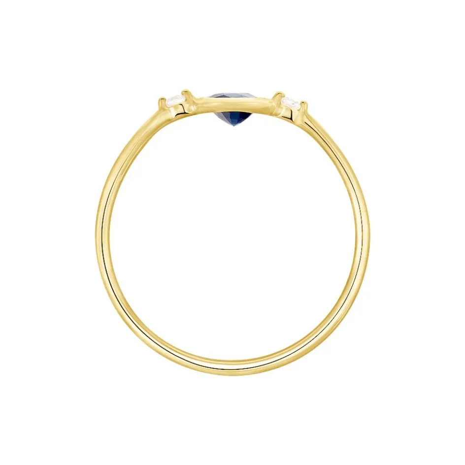 Discount Histoire d'Or Bague Jahyna Or Jaune Saphir Et Diamant