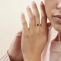 Discount Histoire d'Or Bague Jahyna Or Jaune Saphir Et Diamant