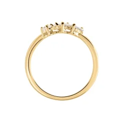 Outlet Histoire d'Or Bague Jardins D'hiver Plaqué Or Jaune Oxyde De Zirconium