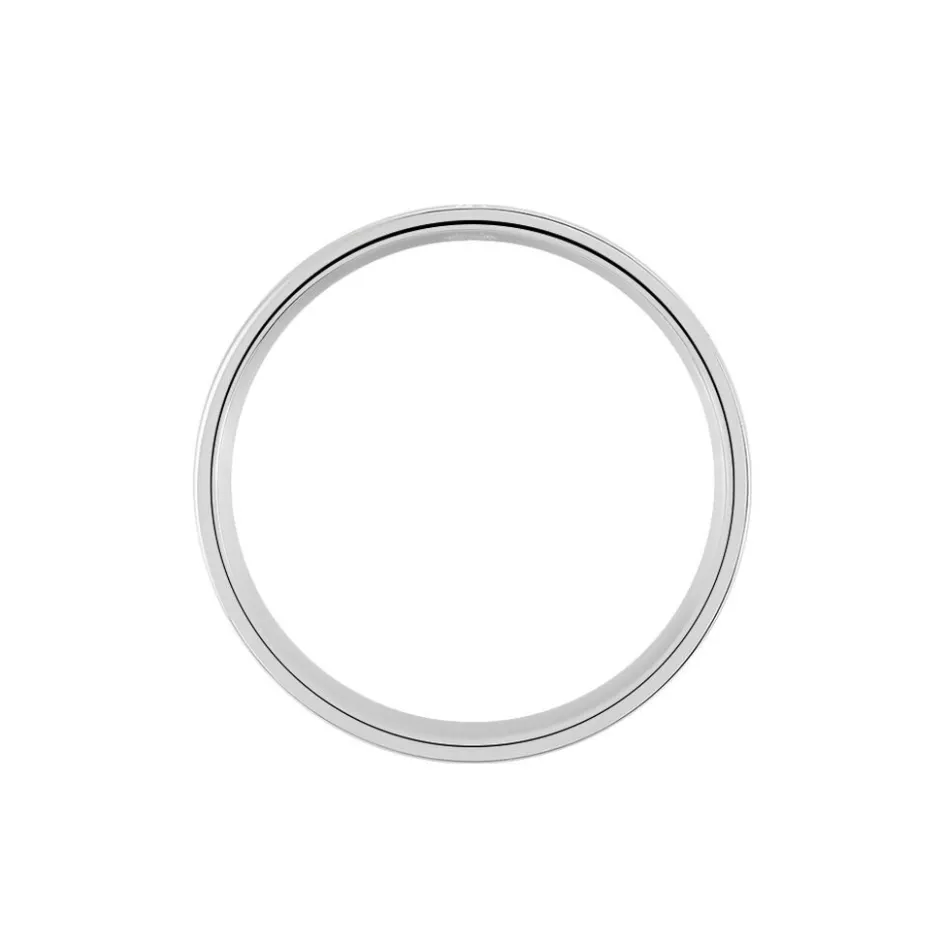 Clearance JOURDAN Bague Ahou Acier Blanc Diamant