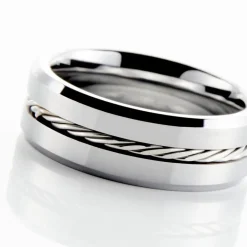 JOURDAN Bague Iron Tungstene Blanc* Bagues|Bagues Sans Pierre