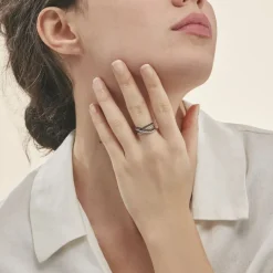 Best Histoire d'Or Bague Julianne Or Blanc Diamant