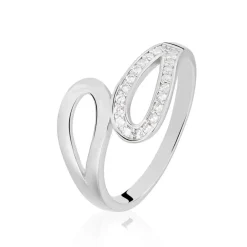 Sale Histoire d'Or Bague Kali Argent Blanc Oxyde De Zirconium