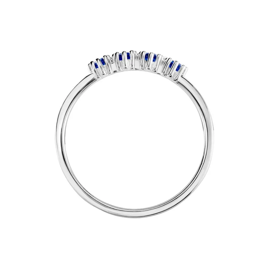 Histoire d'Or Bague Karrie Argent Blanc Oxyde De Zirconium argent blanc oxyde bleu