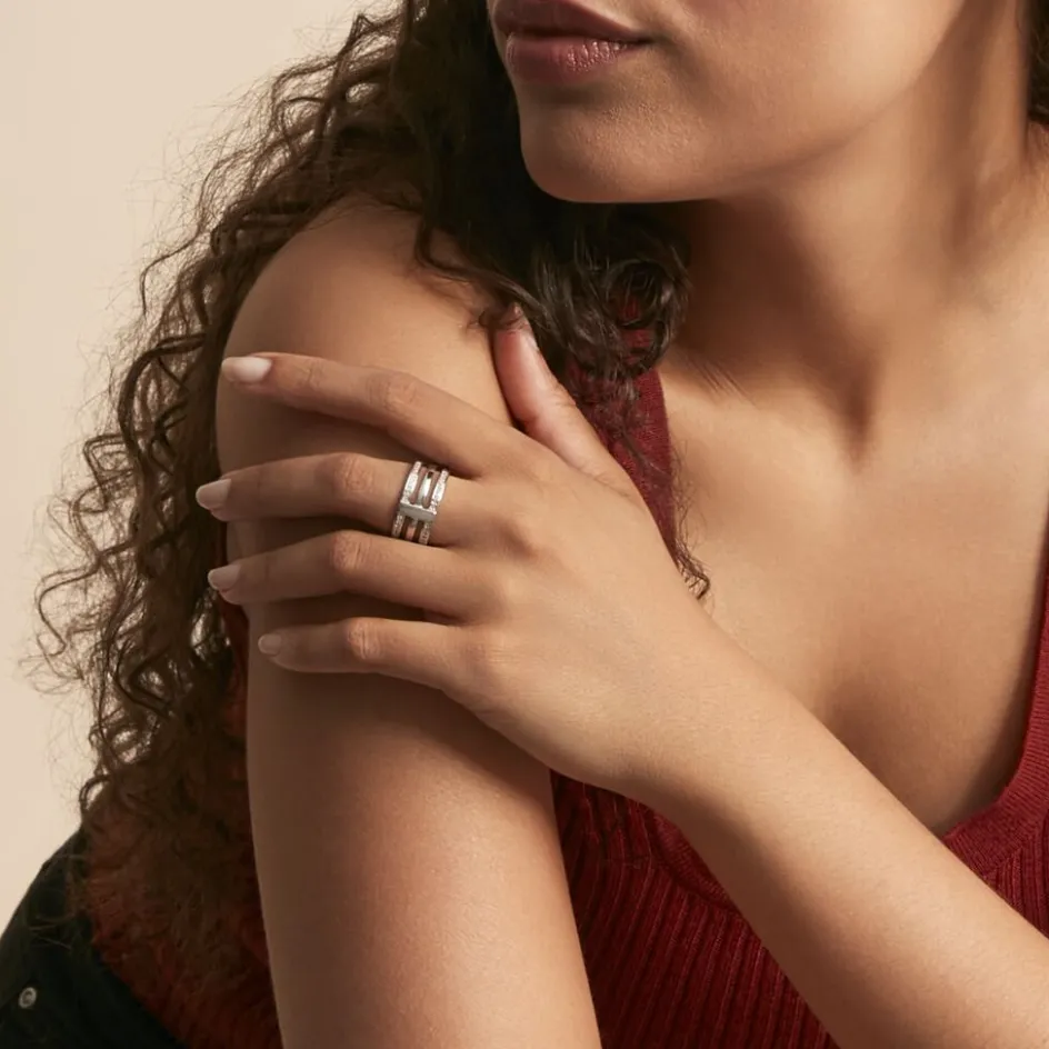 Best Histoire d'Or Bague Kirsten Argent Blanc Oxyde De Zirconium