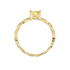 Discount Histoire d'Or Bague Kurt Plaqué Or Jaune Oxyde De Zirconium plaqué or jaune oxyde champagne