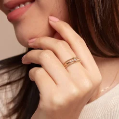 Sale Histoire d'Or Bague Lazzaro Or Jaune Diamant