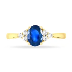 Outlet Histoire d'Or Bague Lea Or Jaune Saphir Et Diamant