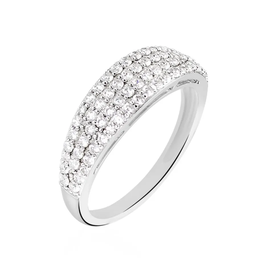 Outlet Histoire d'Or Bague Leanne Argent Blanc Oxyde De Zirconium