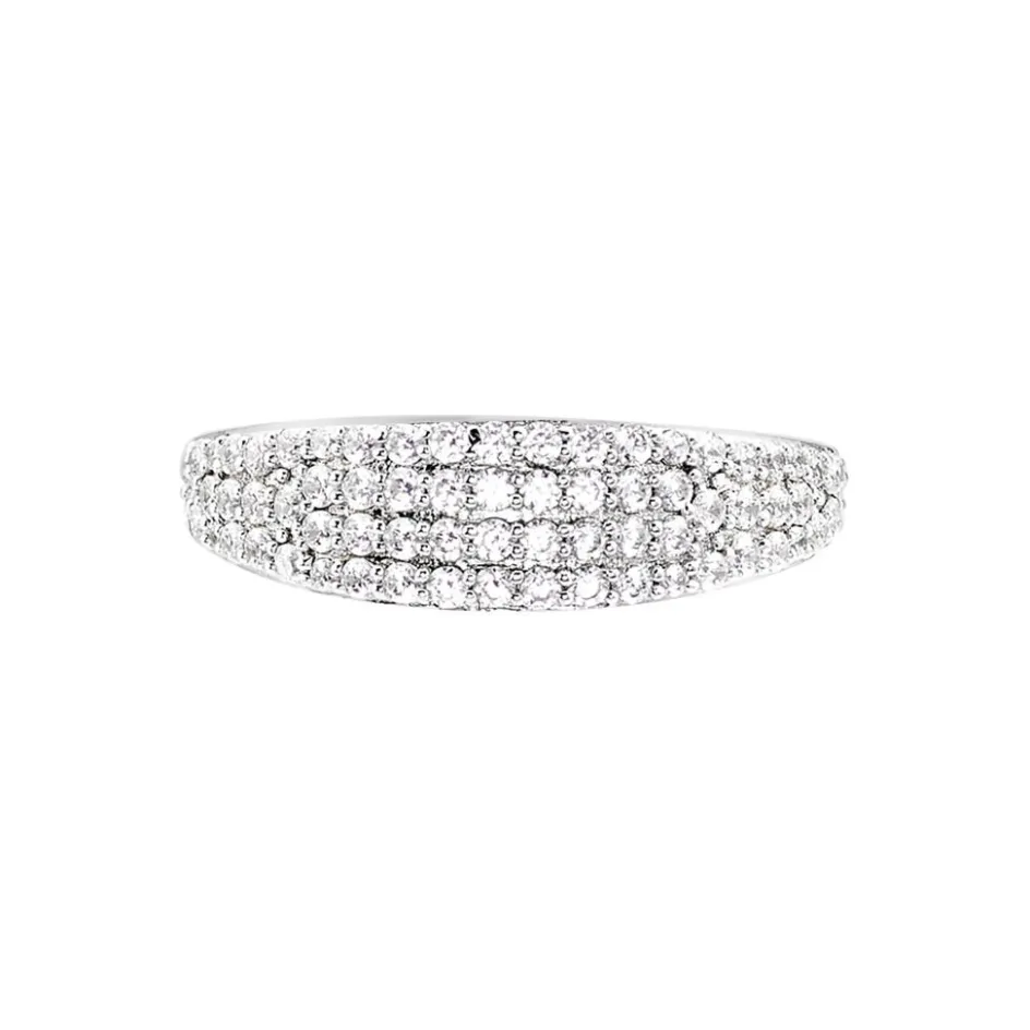 Outlet Histoire d'Or Bague Leanne Argent Blanc Oxyde De Zirconium