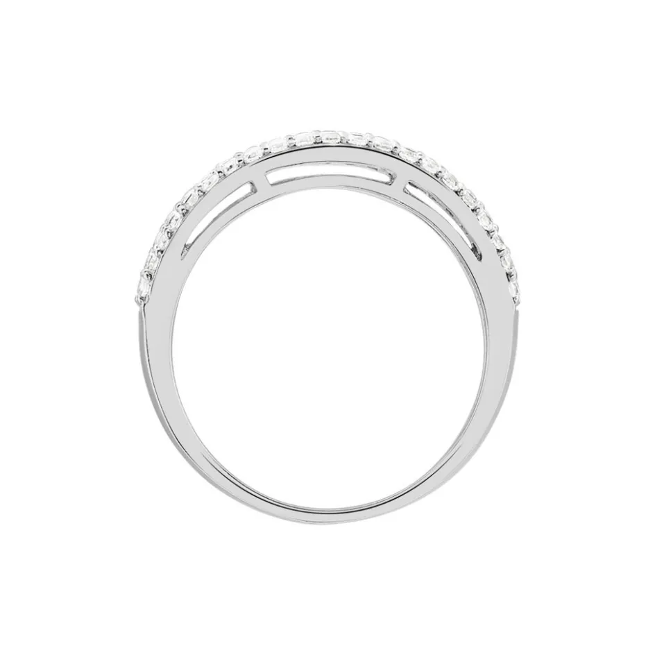 Outlet Histoire d'Or Bague Leanne Argent Blanc Oxyde De Zirconium