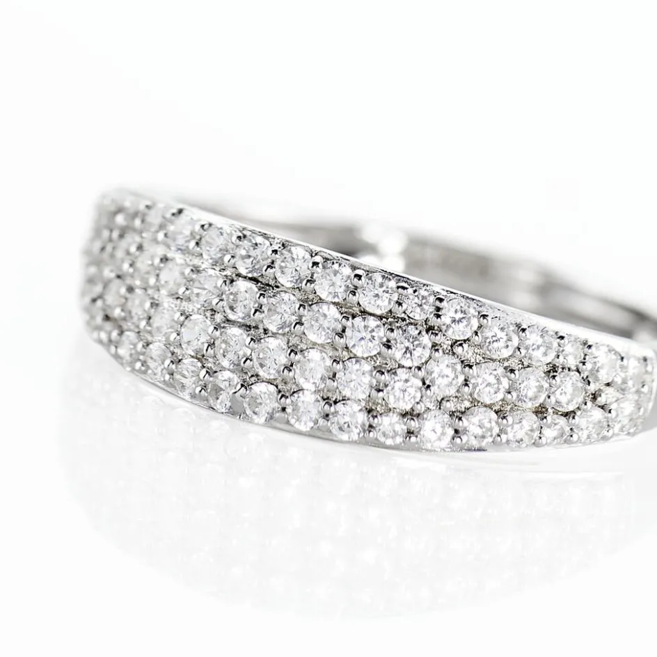 Outlet Histoire d'Or Bague Leanne Argent Blanc Oxyde De Zirconium