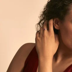 Outlet Histoire d'Or Bague Lily Or Blanc Rubis