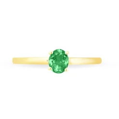 Online Histoire d'Or Bague Lily Or Jaune Emeraude