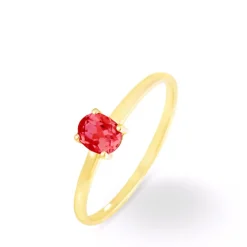Discount Histoire d'Or Bague Lily Or Jaune Rubis