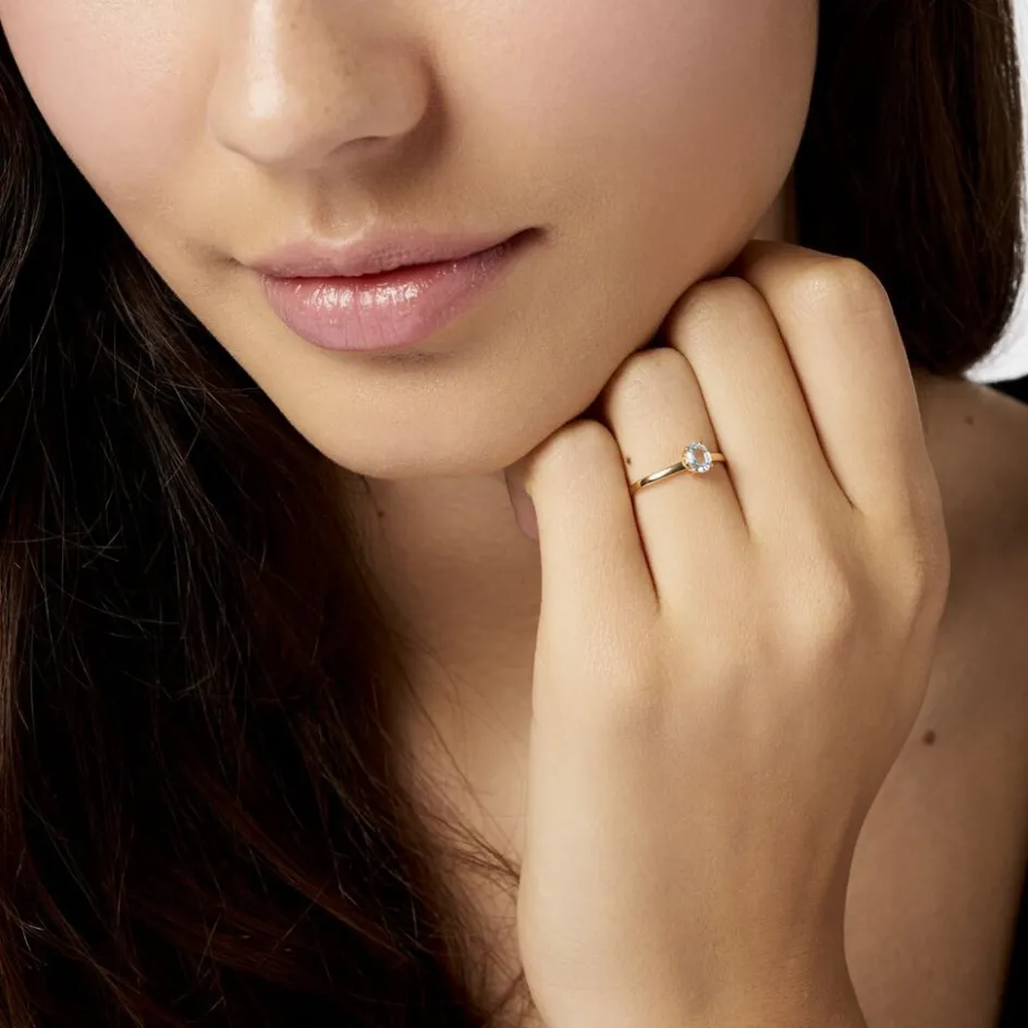 Histoire d'Or Bague Lily Or Jaune Topaze* Bagues|Bagues Avec Pierre