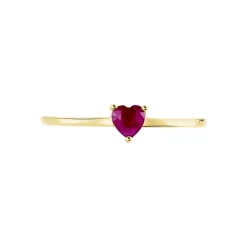 Histoire d'Or Bague Lissounia or jaune rubis