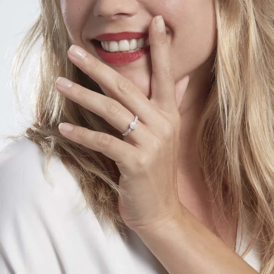 Outlet Histoire d'Or Bague Lisyae Or Blanc Diamants