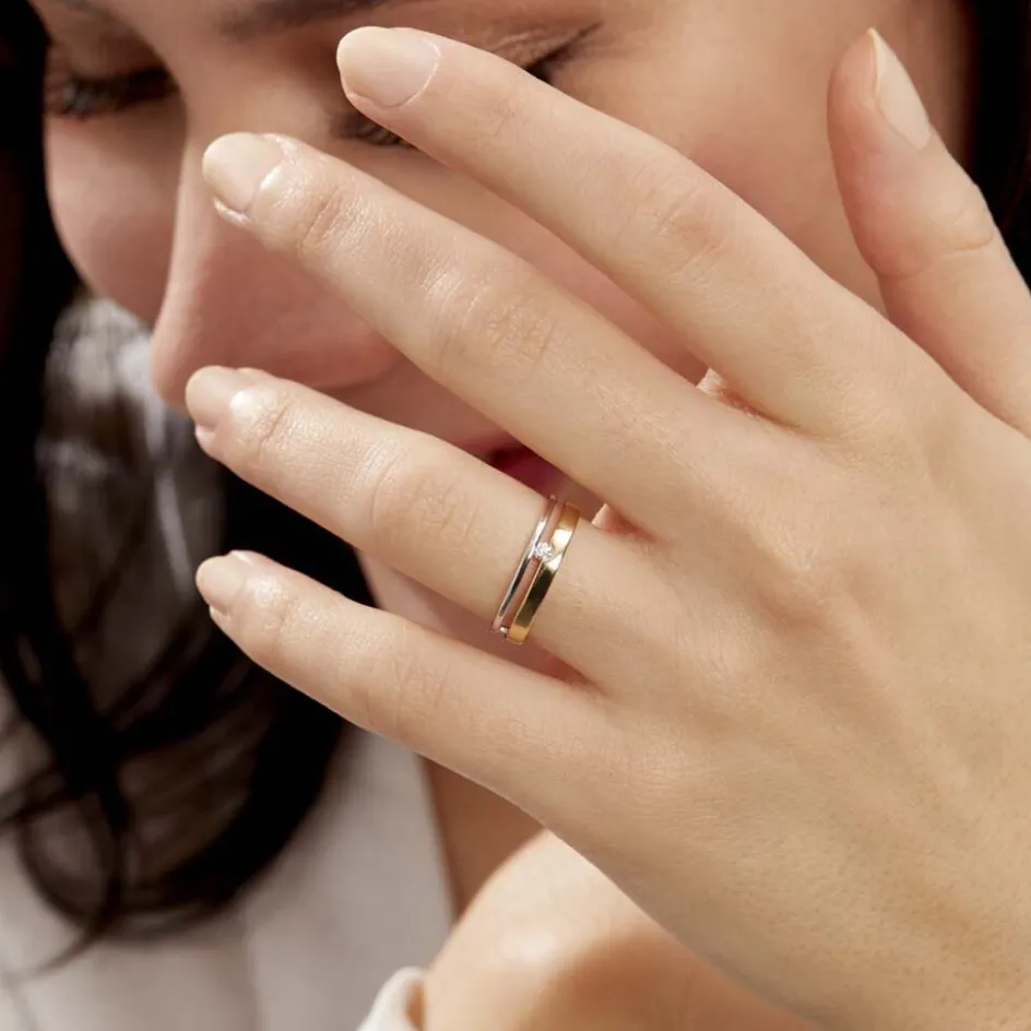 Sale Histoire d'Or Bague Lola Or Bicolore Diamant