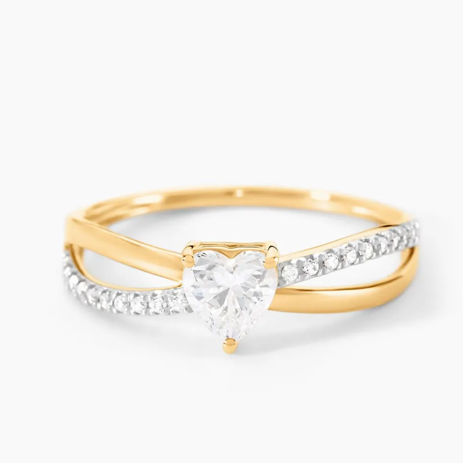 Outlet Histoire d'Or Bague Lonan Or Jaune Oxyde De Zirconium