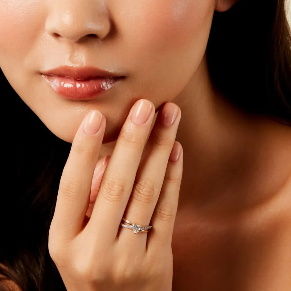 Outlet Histoire d'Or Bague Lonan Or Jaune Oxyde De Zirconium