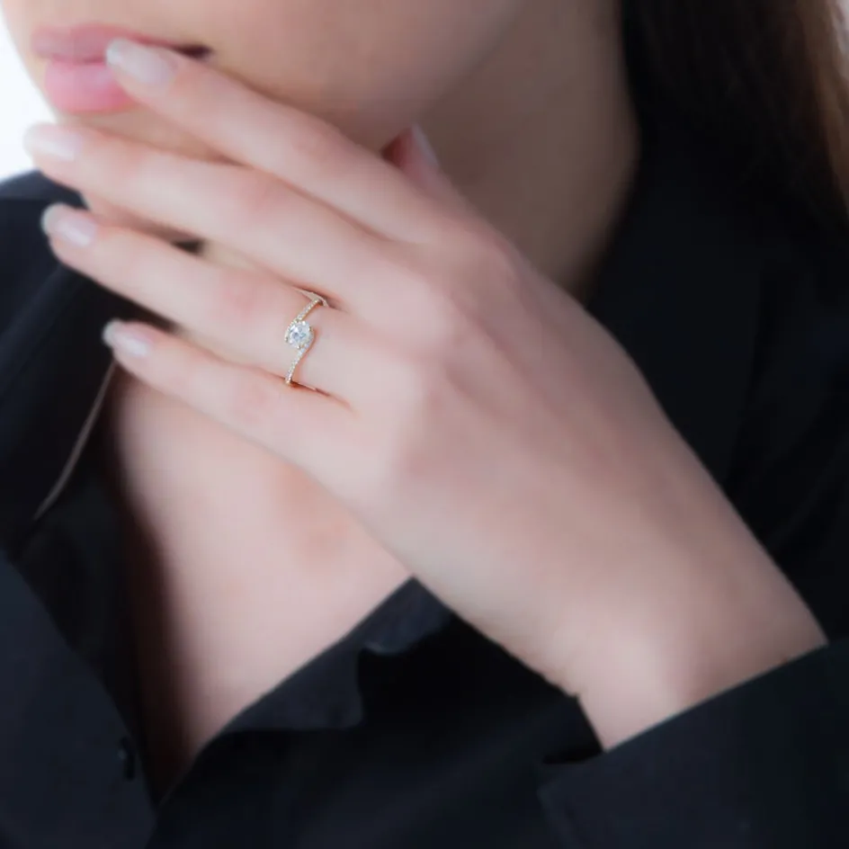 Outlet Histoire d'Or Bague Loriane Or Rose Rubis Et Diamant