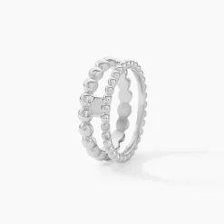 Outlet Histoire d'Or Bague Louisette Argent Blanc