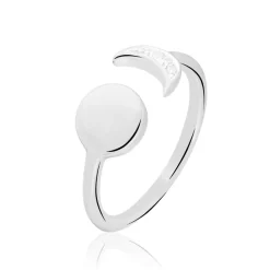 Outlet Histoire d'Or Bague Lyana Argent Blanc Oxyde De Zirconium