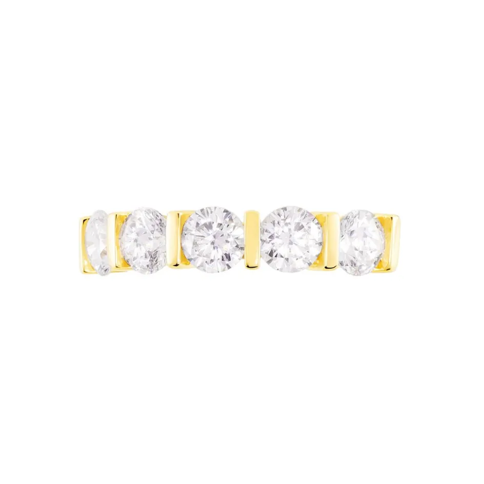 Discount Histoire d'Or Bague Lyana Or Jaune Oxyde De Zirconium