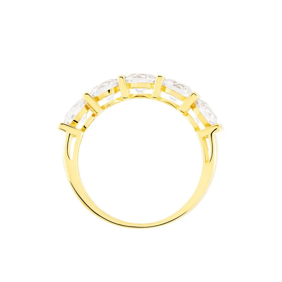 Discount Histoire d'Or Bague Lyana Or Jaune Oxyde De Zirconium
