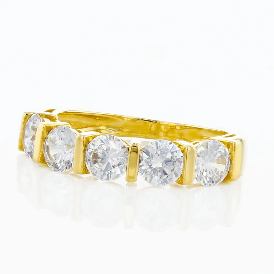 Discount Histoire d'Or Bague Lyana Or Jaune Oxyde De Zirconium