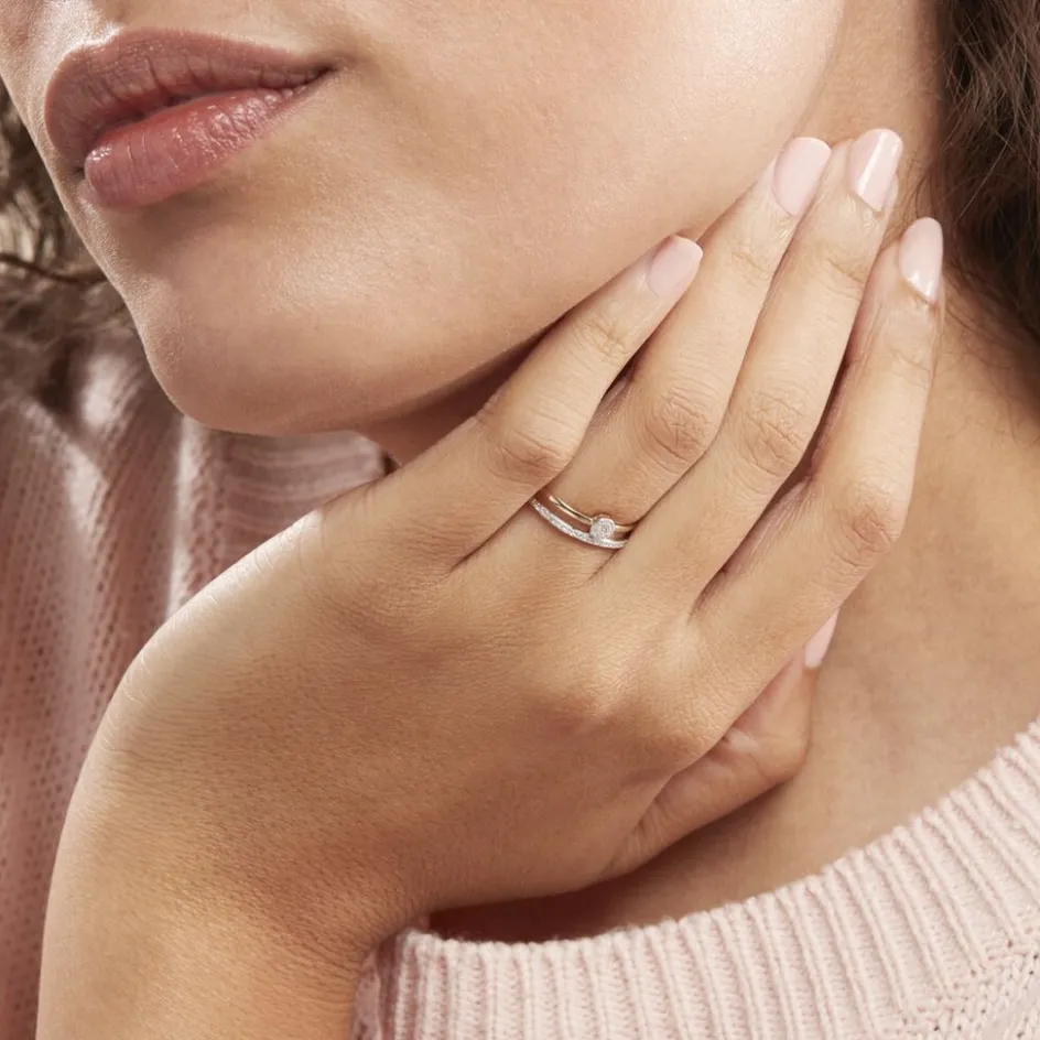 Outlet Histoire d'Or Bague Maellys Or Jaune Diamant