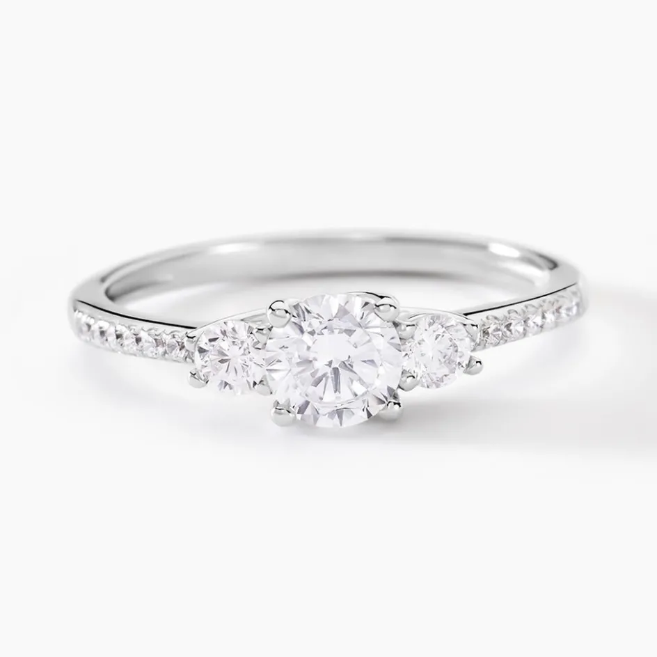 Online Histoire d'Or Bague Mallory Argent Blanc Oxyde De Zirconium