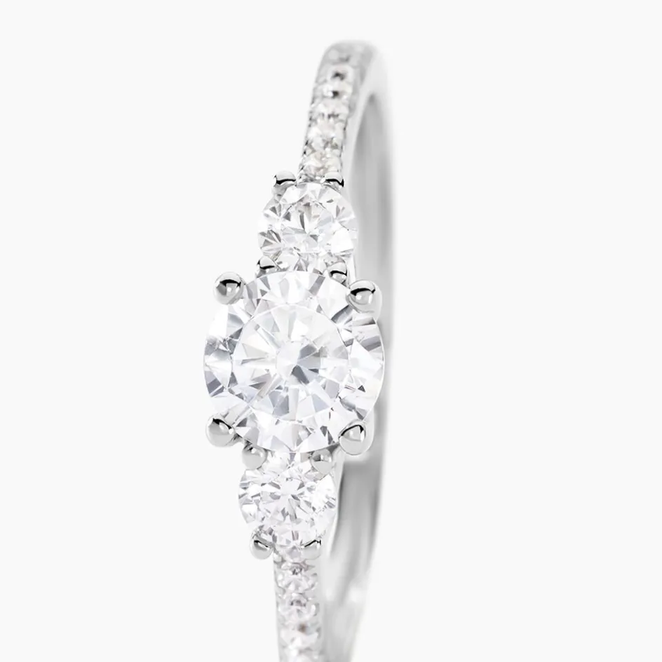 Online Histoire d'Or Bague Mallory Argent Blanc Oxyde De Zirconium