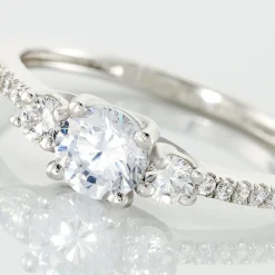 Online Histoire d'Or Bague Mallory Argent Blanc Oxyde De Zirconium