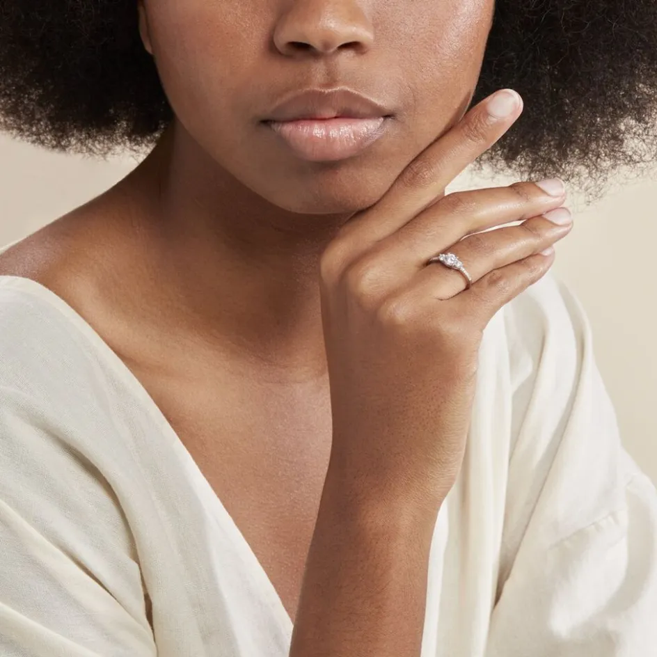 Online Histoire d'Or Bague Mallory Argent Blanc Oxyde De Zirconium