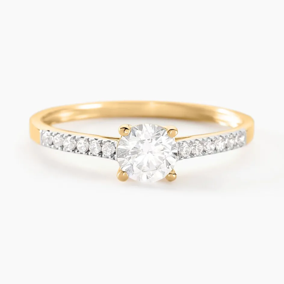 Histoire d'Or Bague Manon De Zirconium or jaune oxyde