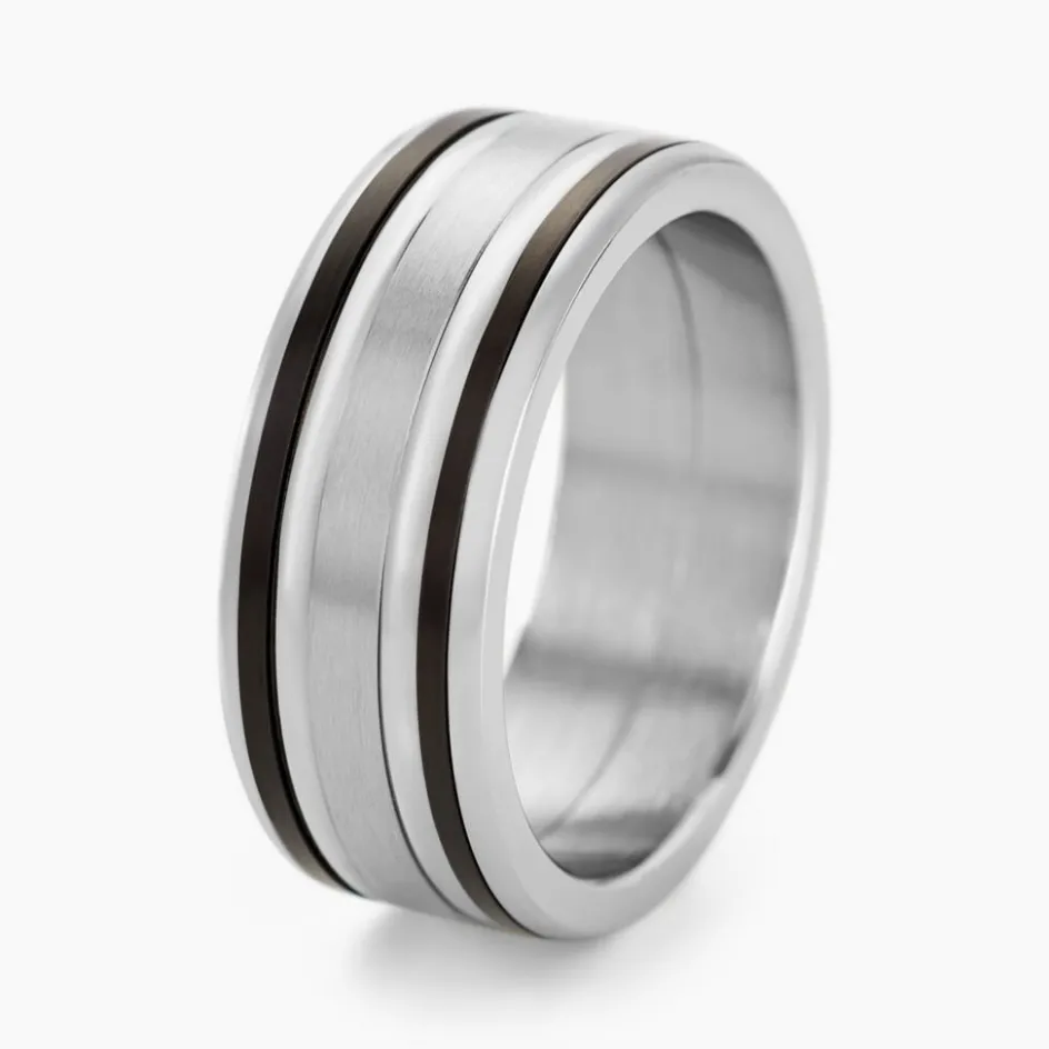 Best JOURDAN Bague Margalith Acier Blanc