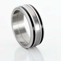 Best JOURDAN Bague Margalith Acier Blanc